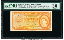 Bermuda Bermuda Government 5 Pounds 1.5.1957 Pick 21c PMG Very Fine 30. Tear.

HID09801242017

© 2020 Heritage Auctions | All Rights Reserve