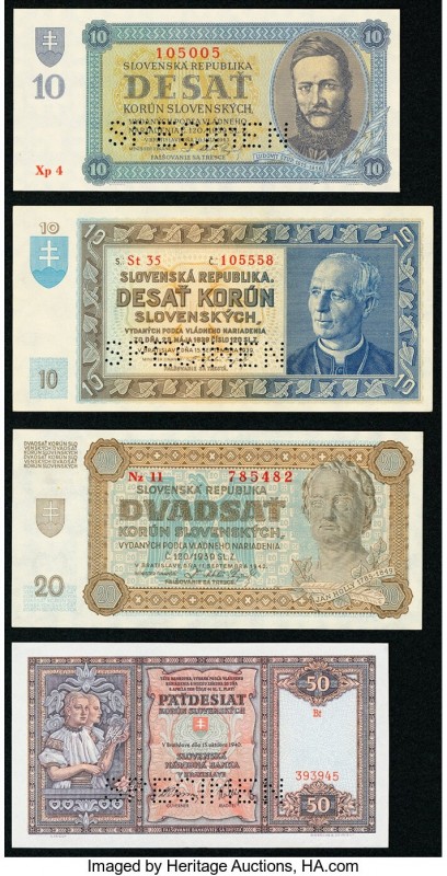 Czechoslovakia Group Lot of 8 Examples Very Fine-Crisp Uncirculated. Six Specime...