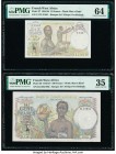 French West Africa Banque de l'Afrique Occidentale 10 Francs 21.11.1953 Pick 37 PMG Choice Uncirculated 64. French West Africa Banque de l'Afrique Occ...