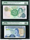 Isle Of Man Isle of Man Government 50 Pounds ND (1983) Pick 39a PMG Gem Uncirculated 65 EPQ; Gibraltar Government of Gibraltar 10 Pounds 1986 Pick 22b...