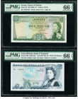 Jersey States of Jersey 1 Pound ND (1963) Pick 8b PMG Gem Uncirculated 66 EPQ; Great Britain Bank of England 5 Pounds ND (1973-80) Pick 378b PMG Gem U...