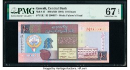 Kuwait Central Bank of Kuwait 10 Dinars 1968 (ND 1994) Pick 27 PMG Superb Gem Unc 67 EPQ. 

HID09801242017

© 2020 Heritage Auctions | All Rights Rese...
