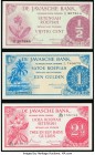 Netherlands Indies Javasche Bank 1/2; 1; 2 1/2 Gulden 1948 Pick 97; 98; 99 Three Examples Crisp Uncirculated. Possible trimming is evident.

HID098012...