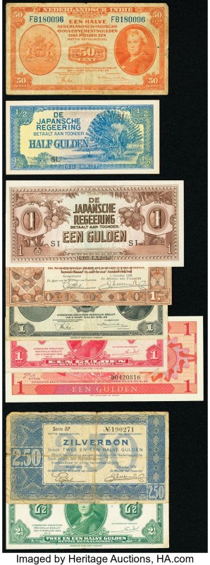 Netherlands Indies; Netherlands and Netherlands Antilles Group of 16 Examples Fi...