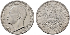 Silbermünzen des Kaiserreiches
Hessen
Ernst Ludwig 1892-1918. 3 Mark 1910 A. J. 76.
vorzüglich