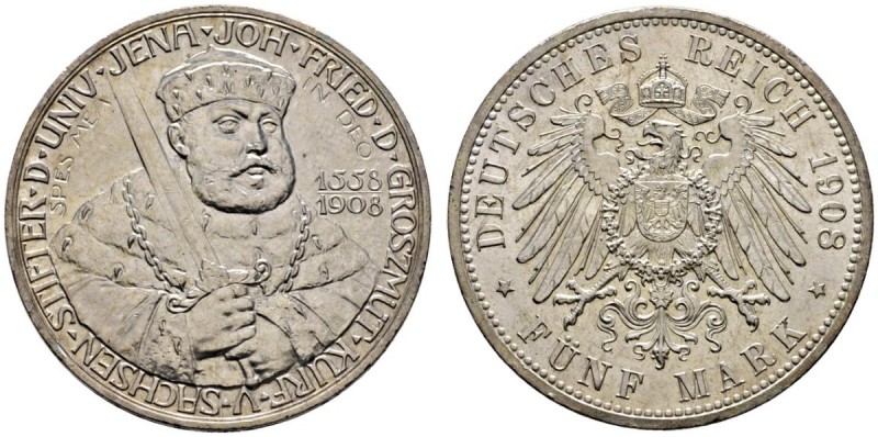 Silbermünzen des Kaiserreiches
Sachsen-Weimar-Eisenach
Wilhelm Ernst 1901-1918...