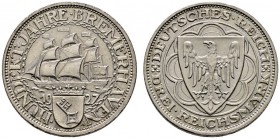 Weimarer Republik
3 Reichsmark 1927 A. Bremerhaven. J. 325.
gutes vorzüglich