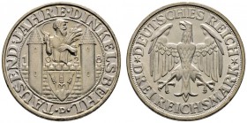 Weimarer Republik
3 Reichsmark 1928 D. Dinkelsbühl. J. 334.
vorzüglich-prägefrisch