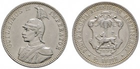 Nebengebiete
Deutsch-Ostafrika
1/2 Rupie 1897. J. 712.
sehr schön-vorzüglich/vorzüglich