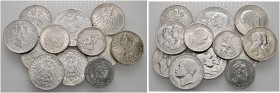 Lots
41 Stücke: DEUTSCHES KAISERREICH - Silbermünzen. ANHALT, 2 Mark 1876 A und 5 Mark 1914 A Silberhochzeit; BADEN, 5 Mark 1906 Goldene Hochzeit, 2 ...
