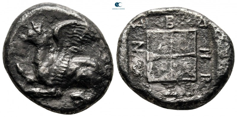 Thrace. Abdera circa 367-360 BC. 
Didrachm or Stater AR

23 mm, 12,49 g

Ea...