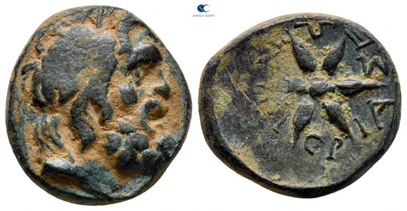 Thraco-Macedonian Tribes. Moriaseis 200-100 BC. 
Bronze Æ

19 mm, 7,30 g

L...
