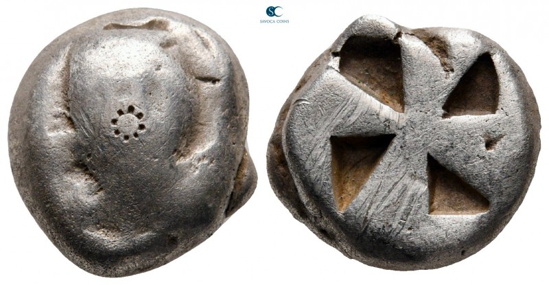 Islands off Attica. Aegina 525-475 BC. 
Stater AR

18 mm, 11,58 g

Sea turt...