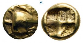 Mysia. Kyzikos 600-550 BC. Hemihekte-1/12 Stater EL
