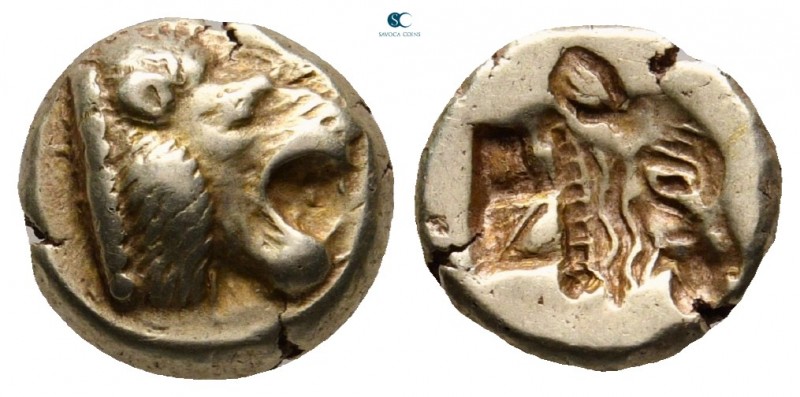 Lesbos. Mytilene circa 521-478 BC.
Hekte - 1/6 Stater EL

10 mm, 2,52 g

He...