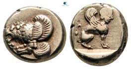 Lesbos. Mytilene circa 412-378 BC. Hekte - 1/6 Stater EL