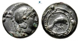 Ionia. Naulochos   350-340 BC. Bronze Æ