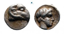 Caria. Halikarnassos  500-400 BC. Tetartemorion AR