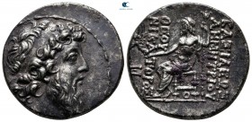 Seleukid Kingdom. Antioch on the Orontes. Demetrios II Nikator, 2nd reign 129-125 BC. Struck 129-128 BC. Tetradrachm AR