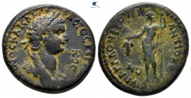 Caria. Antiocheia ad Maeander. Domitian AD 81-96. Ti Kl Aglaos Frougi, epimeletheis. Bronze Æ