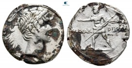 Augustus 27 BC-AD 14. Rome. Fourreé Denarius Æ