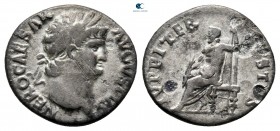 Nero as Caesar AD 50-54. Rome. Denarius AR