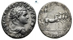 Titus, as Caesar AD 76-78. Antioch. Denarius AR