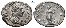 Geta as Caesar AD 198-209. Rome. Denarius AR