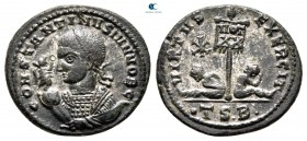 Constantinus II, as Caesar AD 317-337. Thessaloniki. Follis Æ