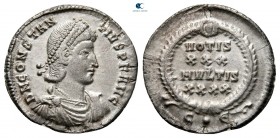 Constantius II AD 337-361. Constantinople. Siliqua AR
