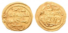 Reinos de Taifas. Amiríes de Almería. Abd al Aziz Almansur. Fracción de dinar. 429-433 H. (V-Tipo 1035). Au. 0,95 g. MBC+. Est...250,00. /// ENGLISH: ...