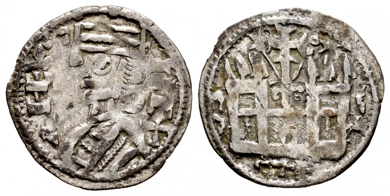 Reino de Castilla y León. Alfonso VIII (1158-1214). Dinero. ¿Toledo?. (Bautista-...