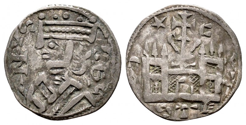 Reino de Castilla y León. Alfonso VIII (1158-1214). Dinero. Calahorra (La Rioja)...