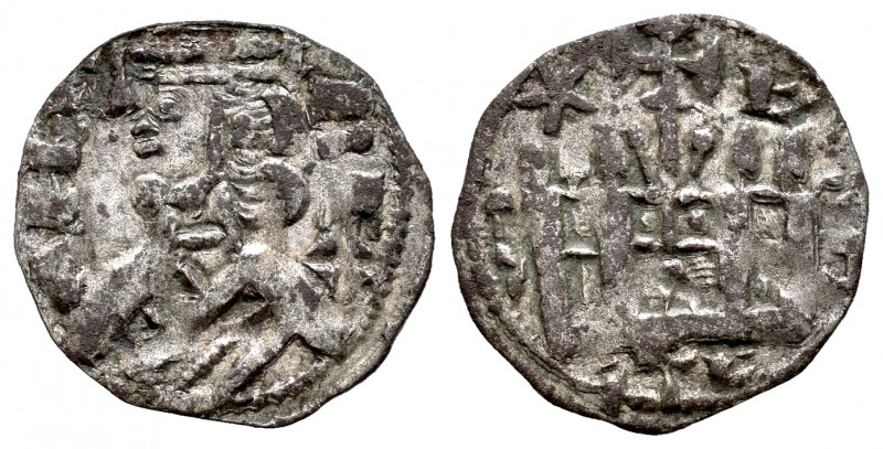 Reino de Castilla y León. Alfonso VIII (1158-1214). Dinero. (Bautista-317 varian...