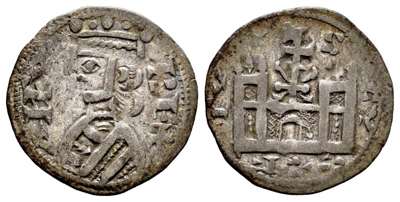 Reino de Castilla y León. Alfonso VIII (1158-1214). Dinero. Segovia. (Bautista-3...