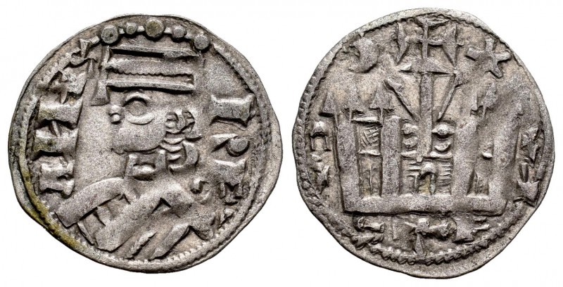 Reino de Castilla y León. Alfonso VIII (1158-1214). Dinero. (Bautista-322). (Abm...