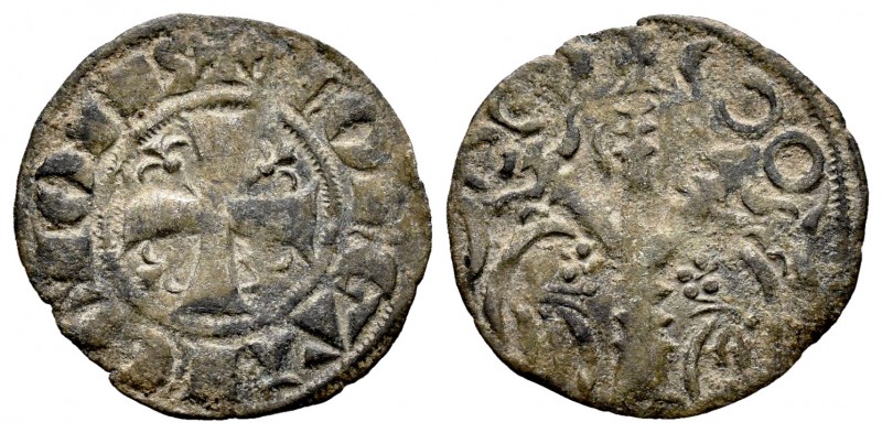 Reino de Castilla y León. Fernando III (1217-1252). Dinero. León. (Bautista-329)...