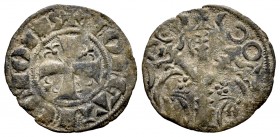 Reino de Castilla y León. Fernando III (1217-1252). Dinero. León. (Bautista-329). Ve. 0,72 g. MBC. Est...50,00. /// ENGLISH: Kingdom of Castille and L...