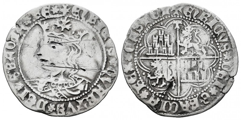 Reino de Castilla y León. Enrique IV (1454-1474). 1 real. Toledo. (Bautista-887)...