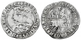 Reino de Castilla y León. Enrique IV (1454-1474). 1 real. Toledo. (Bautista-887). Anv.: + ENRICVS QVARTVS DEI GRACIA RE. Rev.: + ENRICVS DEI GRACIA RE...