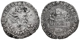 Reino de Castilla y León. Enrique IV (1454-1474). Cuartillo. Sevilla. (Bautista-1023.4). Ve. 3,08 g. Con S debajo del castillo y adornos florales a lo...