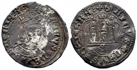Reino de Castilla y León. Enrique IV (1454-1474). Cuartillo. Sevilla. (Bautista-1023 variante). Rev.: +ENRICVS CAVS DEI GRA. Ve. 4,58 g. S bajo castil...