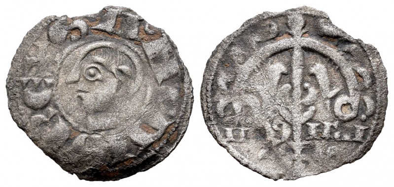 Corona de Aragón. Sancho Ramírez (1063-1094). Dinero. Aragón. (Cru-202). Anv.: E...
