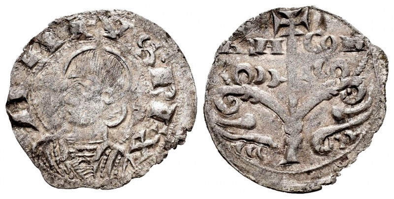 Corona de Aragón. Alfonso el Batallador (1104-1134). Dinero. Aragón. (Cru-217). ...