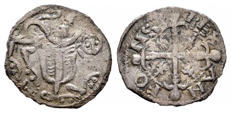 Reino de Castilla y León. Alfonso IX (1188-1230). Óbolo. Marca de ceca: E. (Baut...