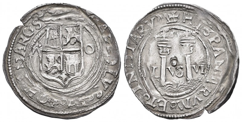 Juana y Carlos (1504-1555). 1 real. México. O. (Cal 2019-74). Ag. 3,39 g. Acuñac...