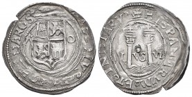 Juana y Carlos (1504-1555). 1 real. México. O. (Cal 2019-74). Ag. 3,39 g. Acuñación descuidada. MBC+. Est...150,00. /// ENGLISH: Charles-Joanna (1504-...