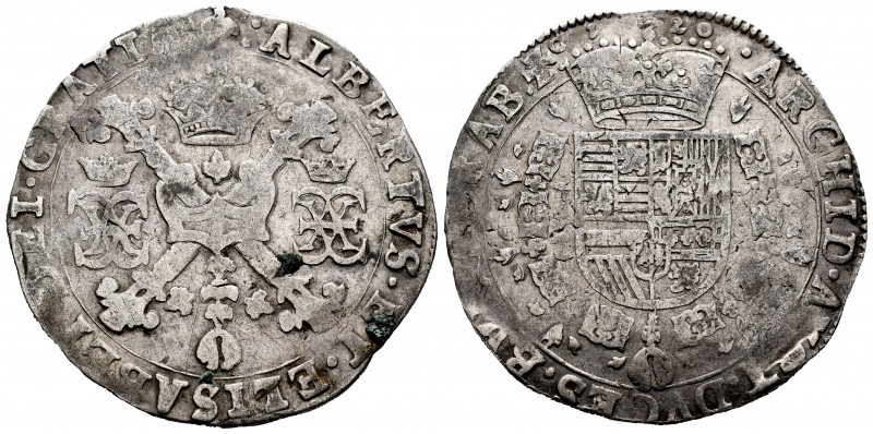 Alberto e Isabel (1598-1621). 1 patagón. 1620. Bruselas. (Vanhoudt-619 BS). (Vti...