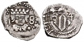 Felipe IV (1621-1665). Dieciocheno. 1641. Valencia. (Cal 2008-1105). Ag. 2,11 g. Último dígito de la fecha parcialmente visible. MBC. Est...20,00. ///...