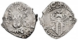 Felipe IV (1621-1665). Dieciocheno. 1648. Valencia. (Cal 2008-1114). Ag. 2,06 g. Doble acuñación. MBC+. Est...25,00. /// ENGLISH: Philip IV (1621-1665...
